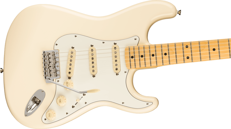 Fender JV Modified '60s Stratocaster  Maple Fingerboard Olympic White Electric Guitar With Gig Bag