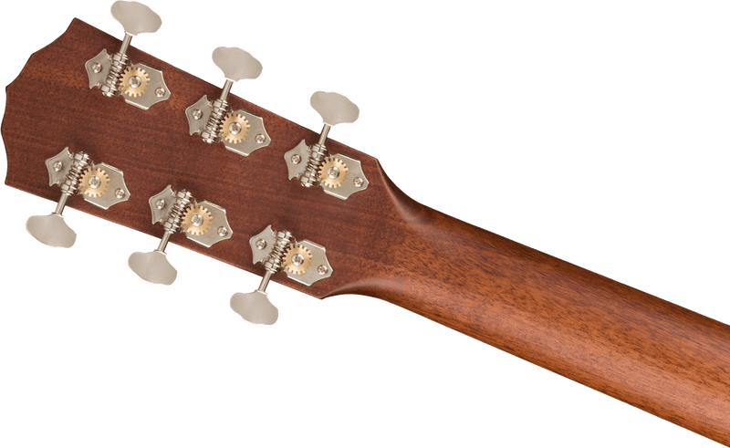Fender PO-220E Orchestra 3-Tone Vintage Sunburst Acoustic Guitar with Case