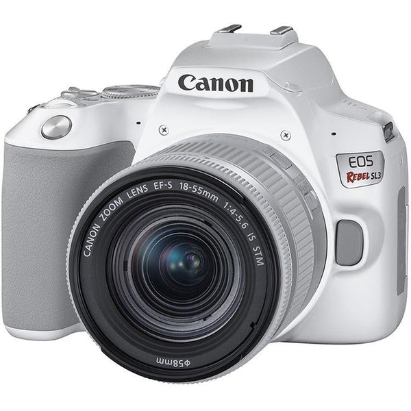 Canon EOS Rebel SL3 DSLR 24.1MP 4K Video Camera + EF-S 18-55mm IS STM Lens (White)