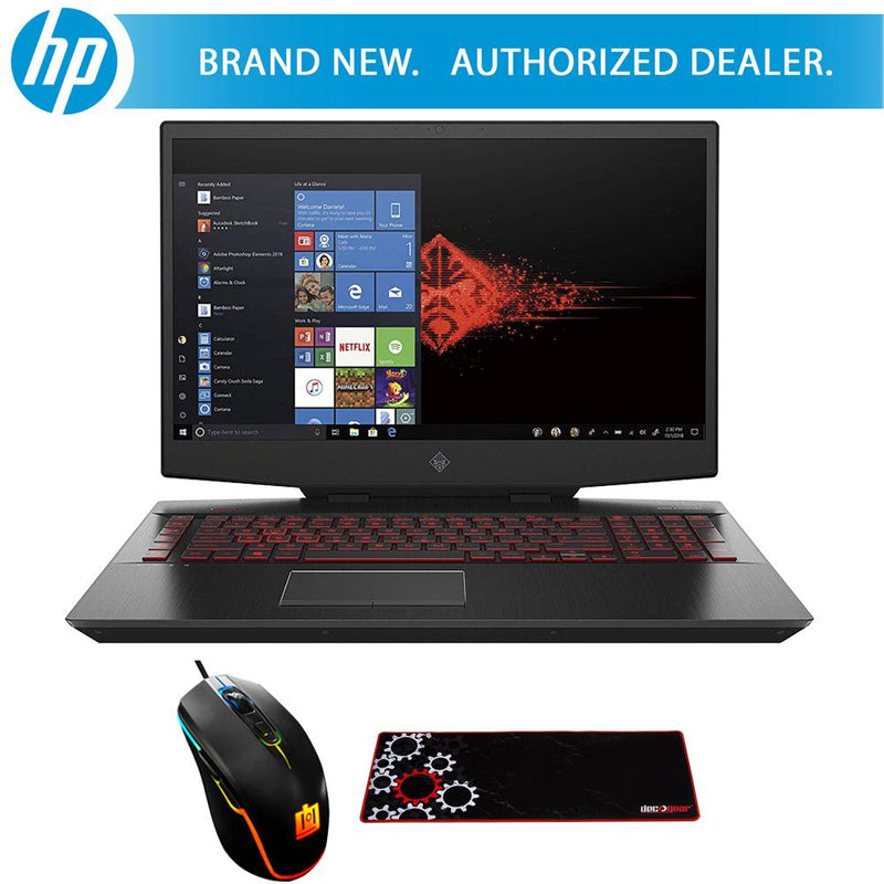 Hewlett Packard Omen 17" Gaming Laptop Intel Core i7-9750H + Gaming Mouse & Pad