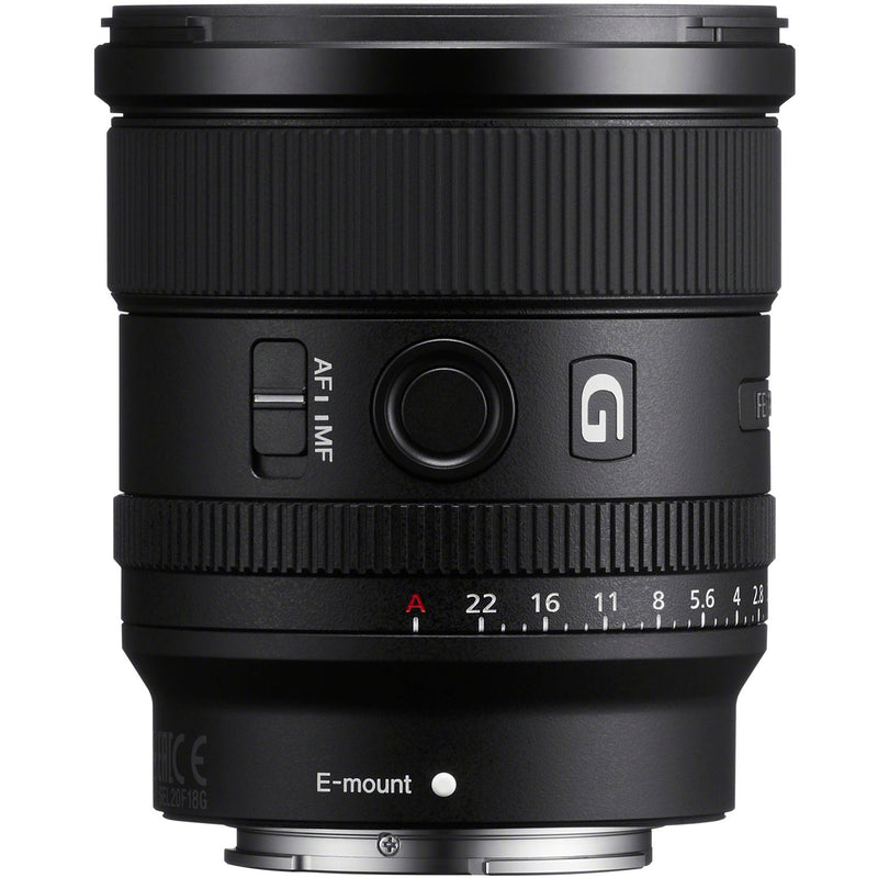 Sony FE 20mm F1.8 G Full Frame G Lens Kit for Sony Mirrorless E-mount Cameras Bundle
