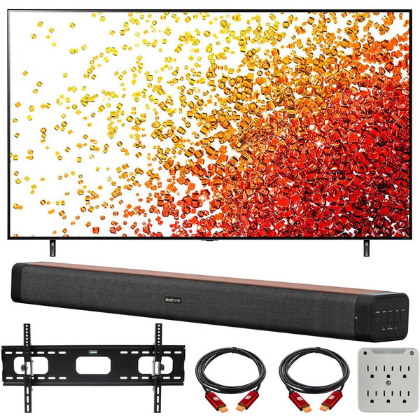 LG 65" Nanocell LED 4K UHD Smart webOS TV 2021 w/ Deco Home 60W Soundbar Bundle