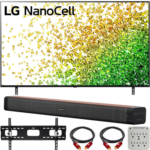 LG 65" NanoCell 80 Series LED 4K UHD Smart webOS TV with Deco Home Soundbar Bundle
