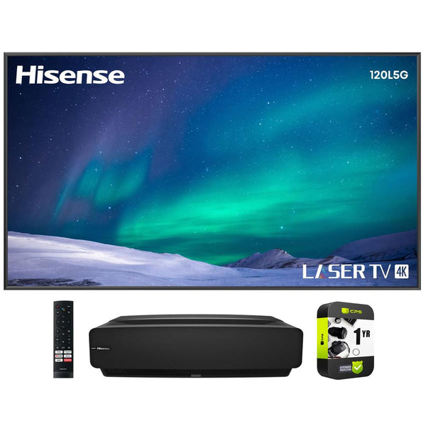 Hisense 120" 4K Ultra-Short-Throw LASER TV & 120'' ALR Screen+Extended Warranty