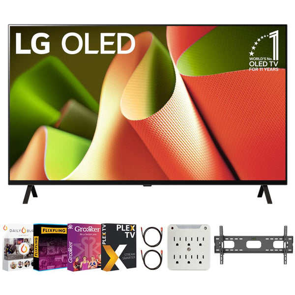 LG 65" OLED B4 Series Smart TV 4K Processor (2024) with Movies Streaming Pack
