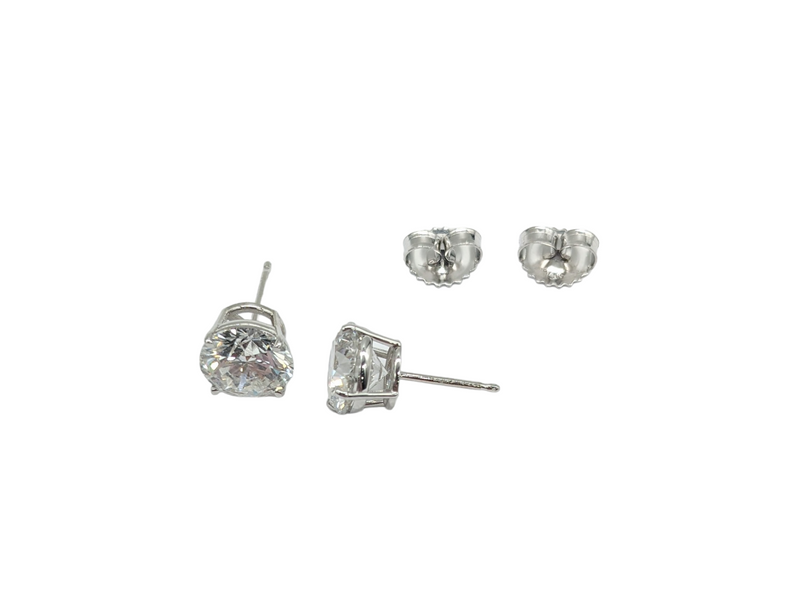 4 Carat Lab Grown Diamond Stud Earrings